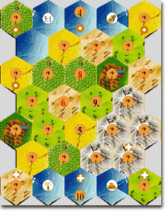 Plan du jeu - Asterix et le tour de Gaule